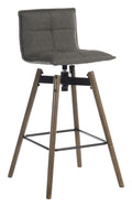 Spin Bar Stool in dark wood legs