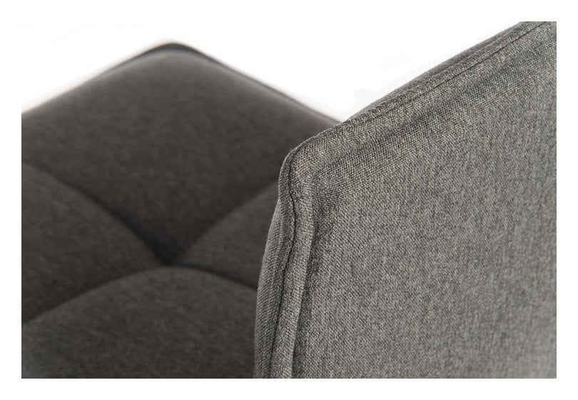 Spin Bar Stool in dark wood legs, view 5
