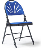 Spira Folding Chair, Pack of 4 in blue