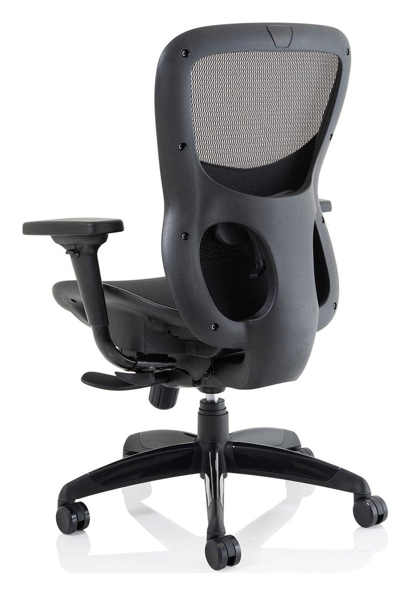Stealth Shadow Ergonomic Mesh Posture Chair, black mesh, no headrest, another view 4