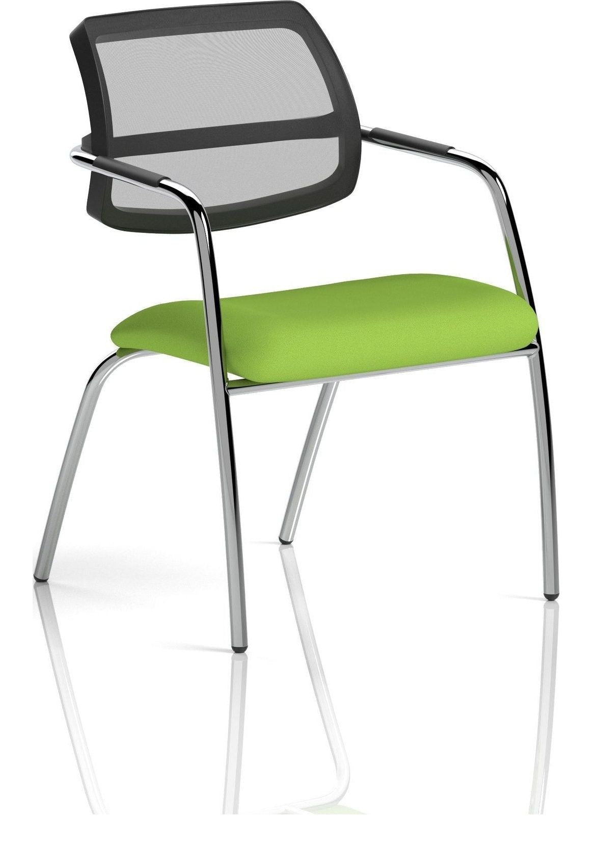 Swift Bespoke Medium Back Visitor Chair (Straight Leg), green