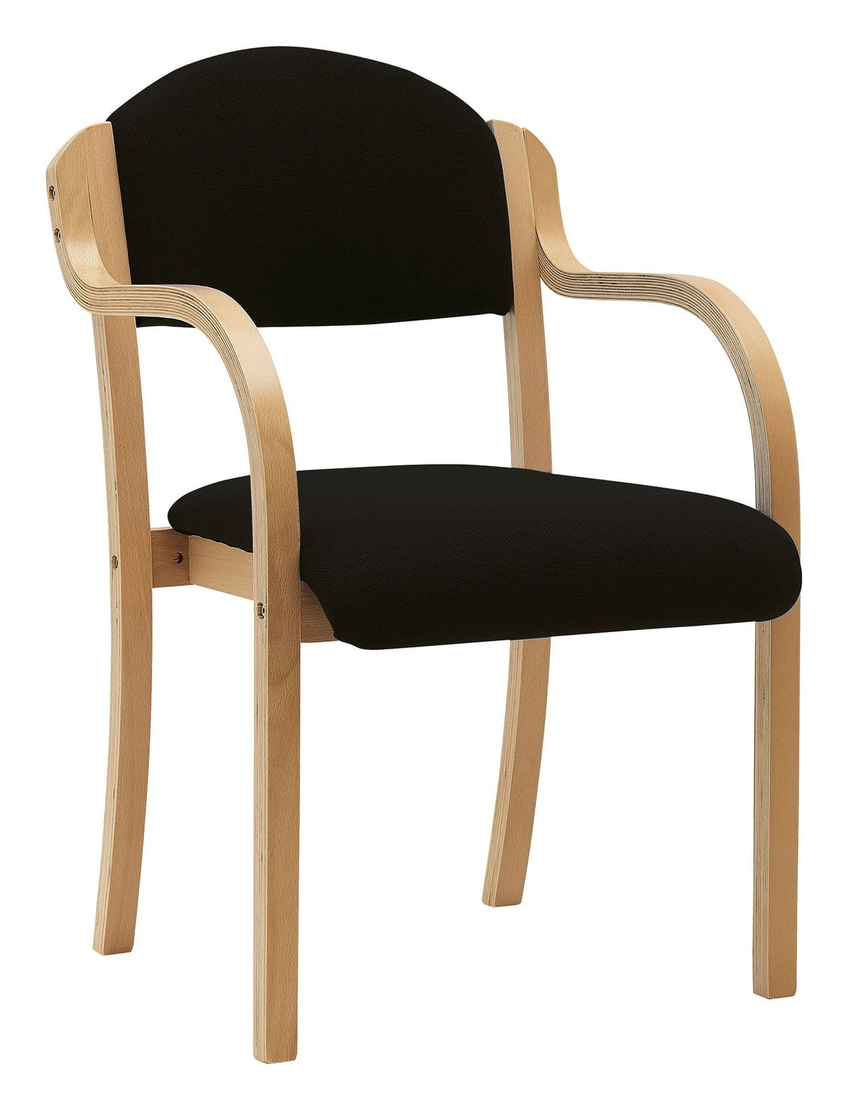 Tahara Fabric Side Armchair in black