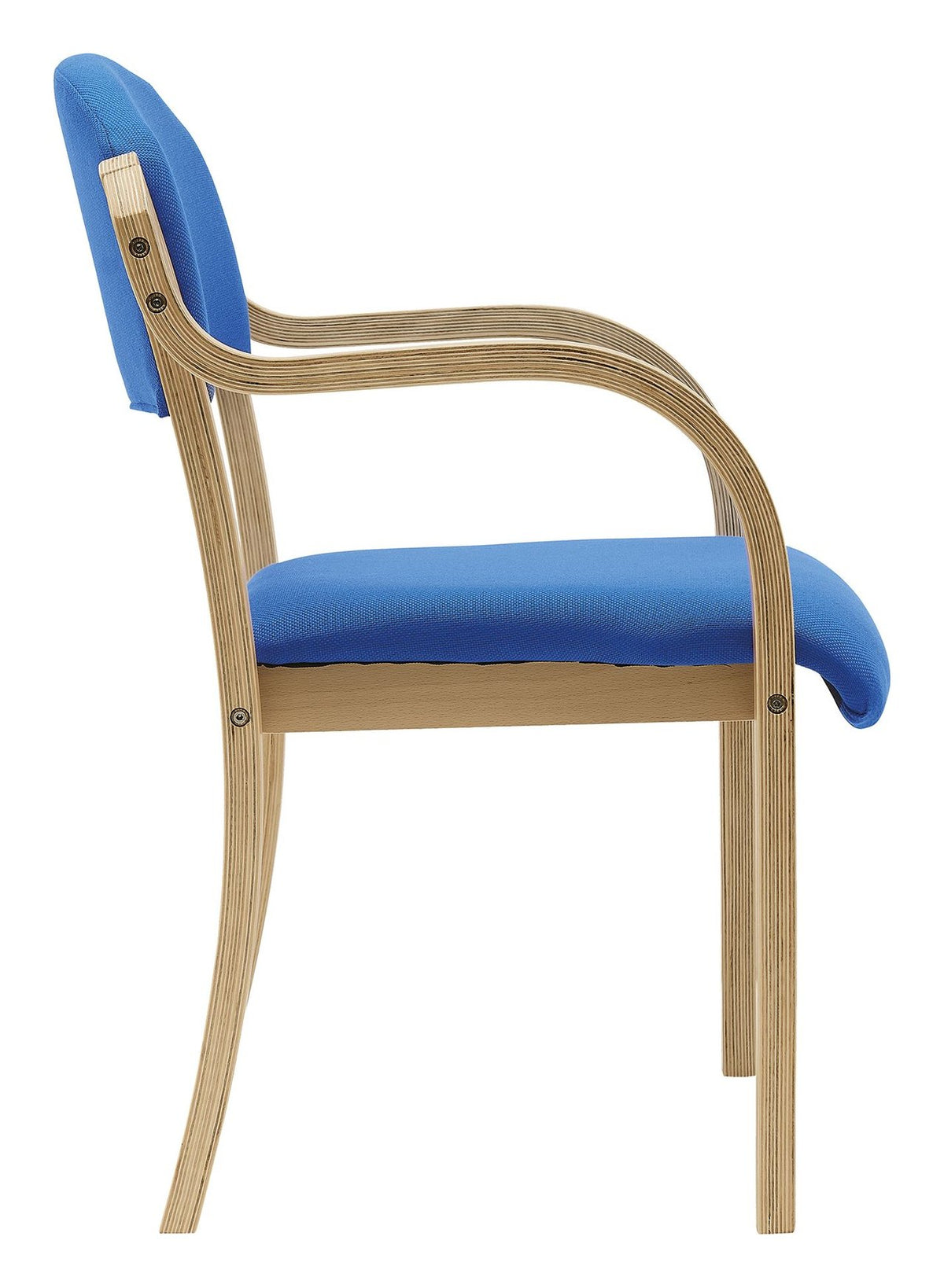 Tahara Fabric Side Armchair in blue, view 2