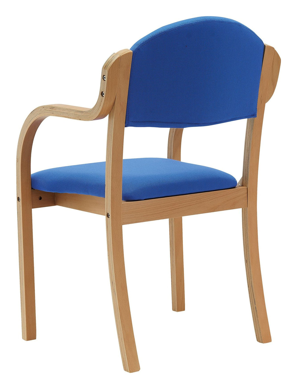 Tahara Fabric Side Armchair in blue, view 4
