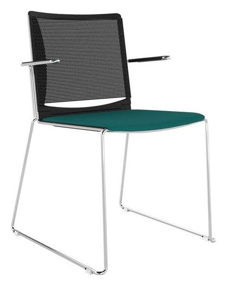 Tango Mesh Chair, Upholstered Seat