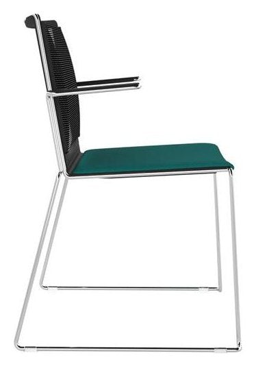Tango Mesh Chair, Upholstered Seat, view 4