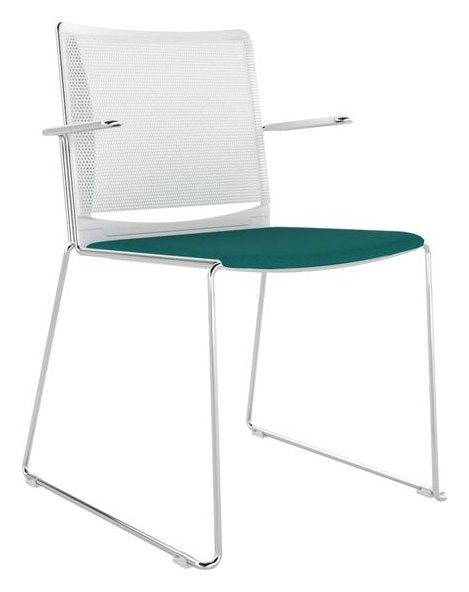 Tango Mesh Chair, Upholstered Seat, view 8