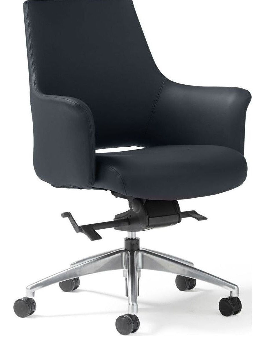 Tempo Faux Leather Executive Chair in medium back