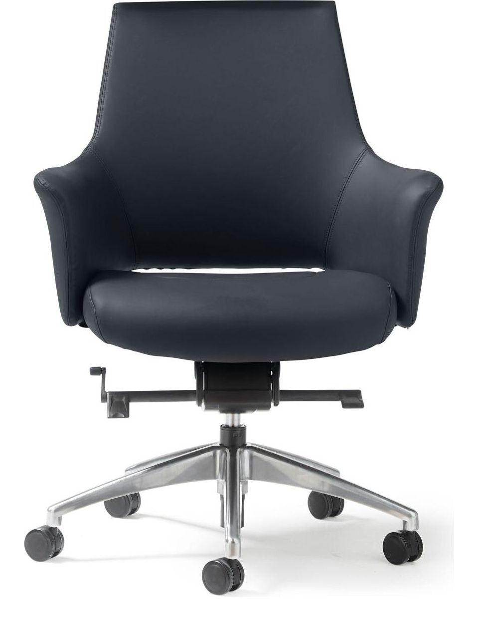 Tempo Faux Leather Executive Chair in medium back from the front