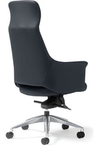 Tempo Faux Leather Executive Chair in high back from the back