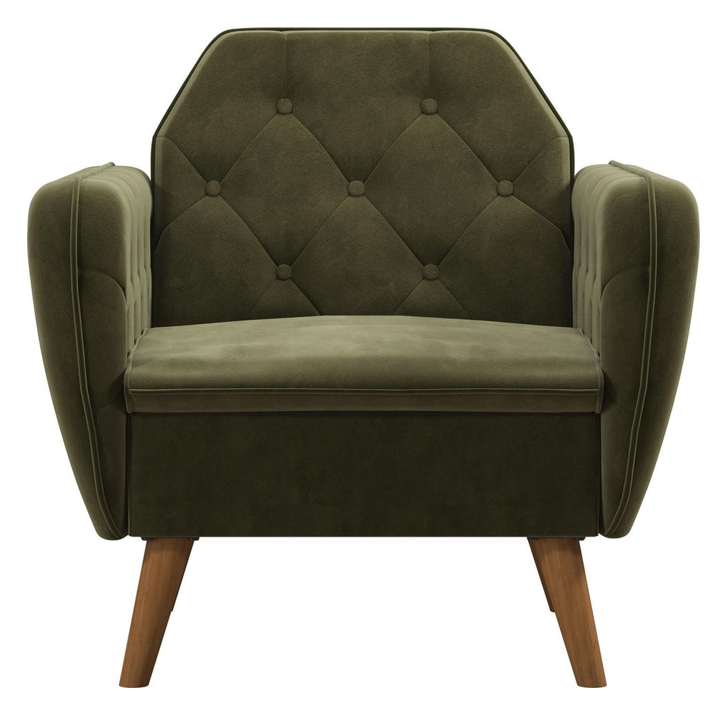 Teresa Memory Foam Accent Chair Velvet