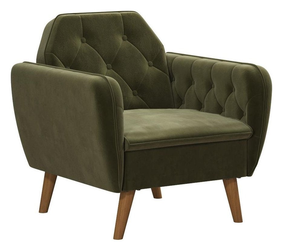 Teresa Memory Foam Accent Chair Velvet, view 2