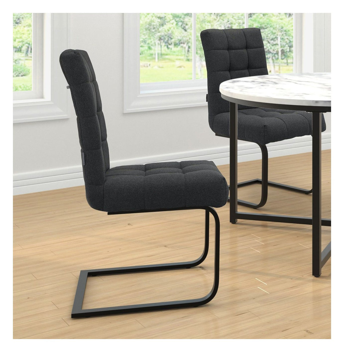 Terza Fabric Dining Chair (Pack of 2), view 11