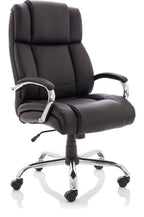 Texas High Back Heavy Duty Executive Black Leather Chair, 