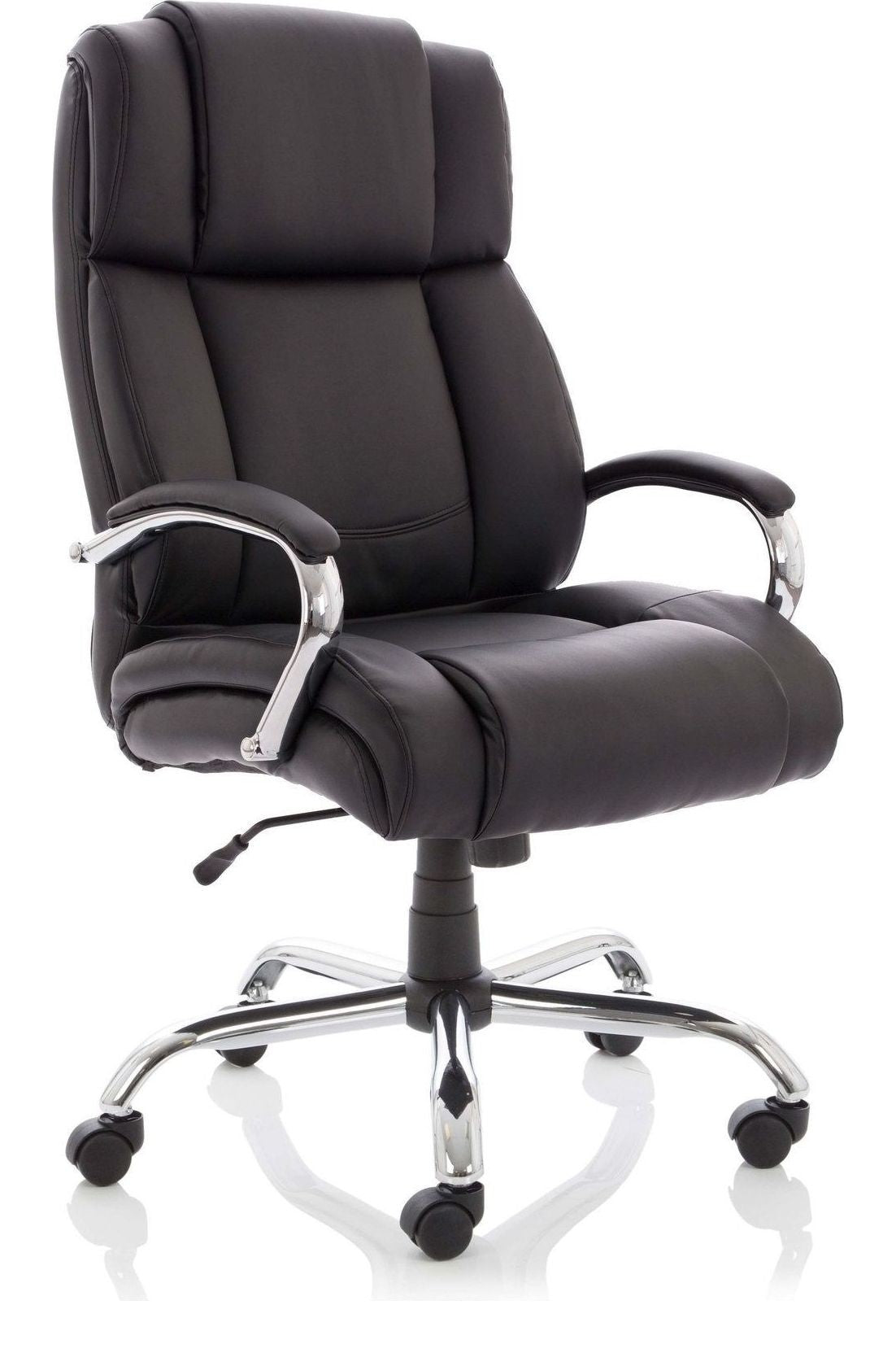 Texas High Back Heavy Duty Executive Black Leather Chair, 