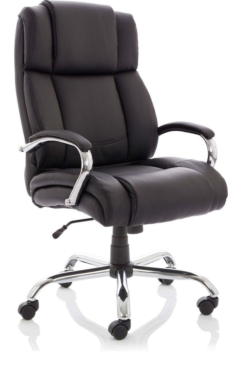 Texas High Back Heavy Duty Executive Black Leather Chair, 