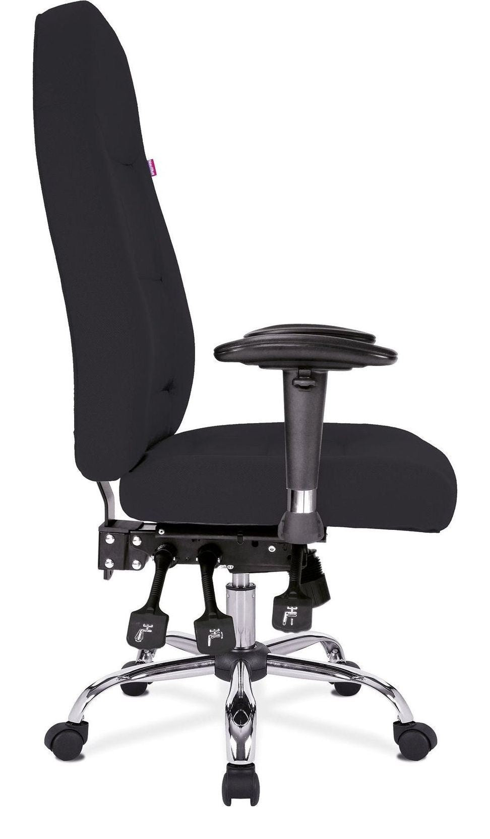 Thames 24 Hour High Back Operator Chair in wine, view 2