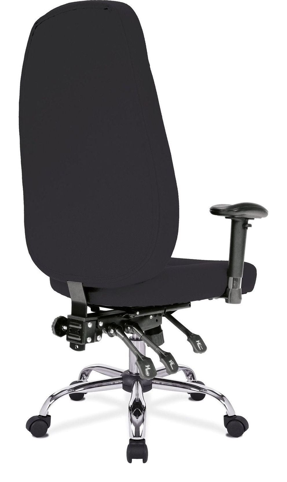 Thames 24 Hour High Back Operator Chair in wine, view 3