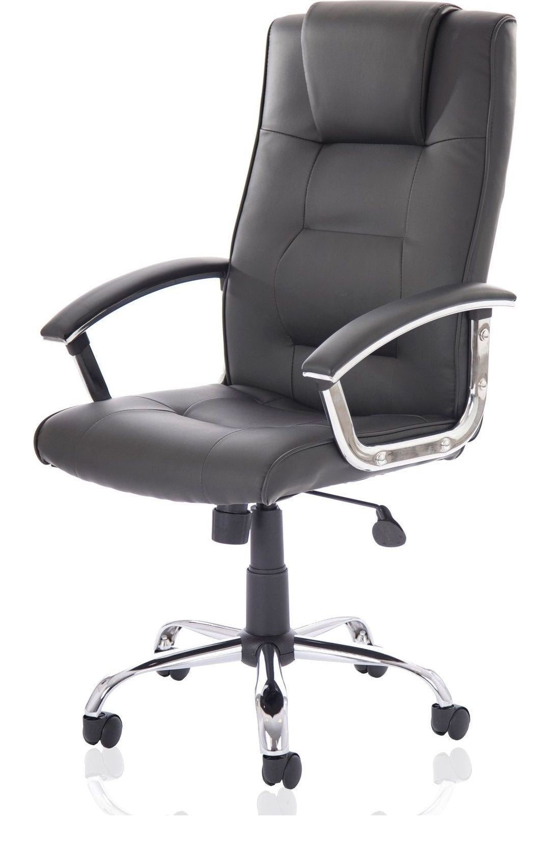 Thrift High Back Executive Black Leather Chair, , another view 2