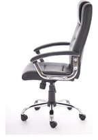 Thrift High Back Executive Black Leather Chair, , another view 3