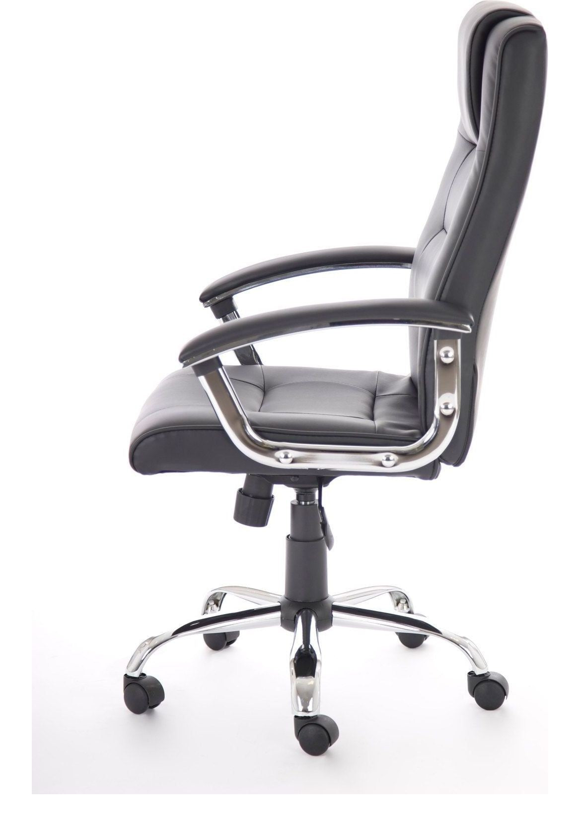 Thrift High Back Executive Black Leather Chair, , another view 3