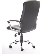 Thrift High Back Executive Black Leather Chair, , another view 4