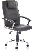 Thrift High Back Executive Black Leather Chair, 