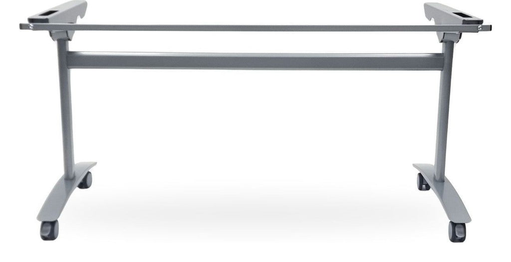 Tilt Top Table Frame, Grey, curved leg