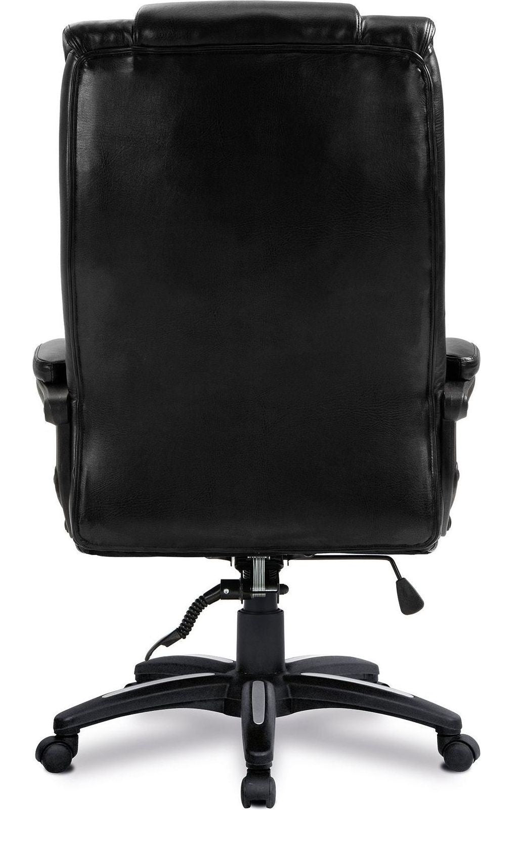 Titan High Back Leather Effect Executive Chair in black, view 5