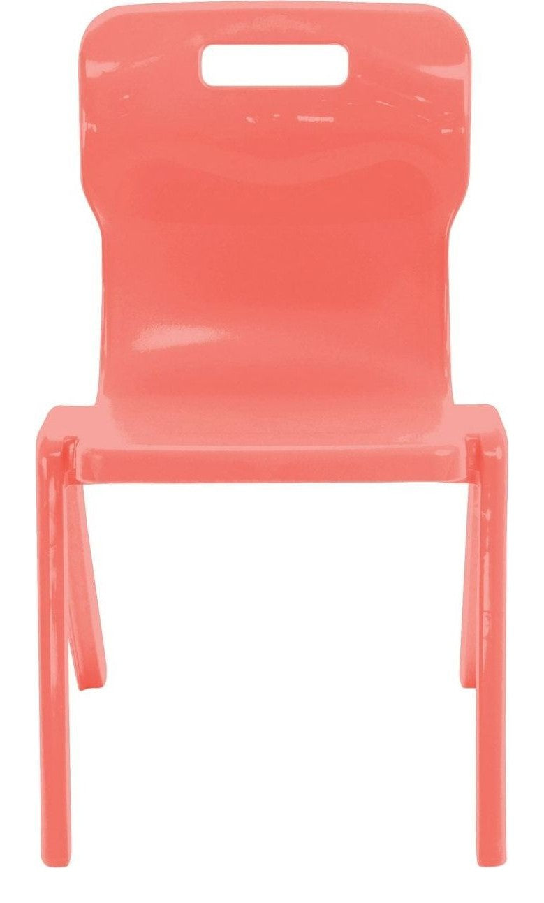 Titan One Piece Retold Chair in coral another view