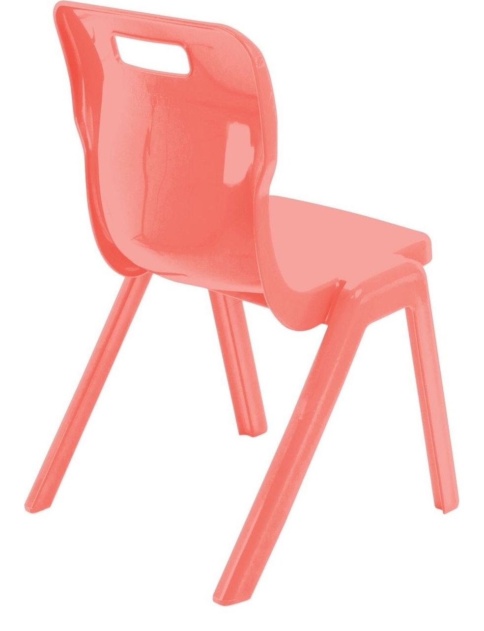 Titan One Piece Retold Chair in coral another view