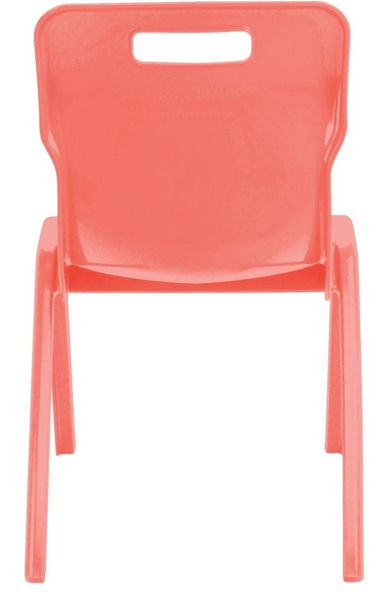 Titan One Piece Retold Chair in coral another view