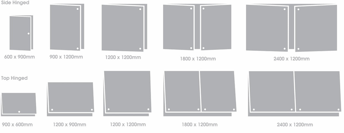 Top Hinged Tamperproof Noticeboard