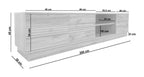Toro Lowboard 3 Door Open Shelf, view 10