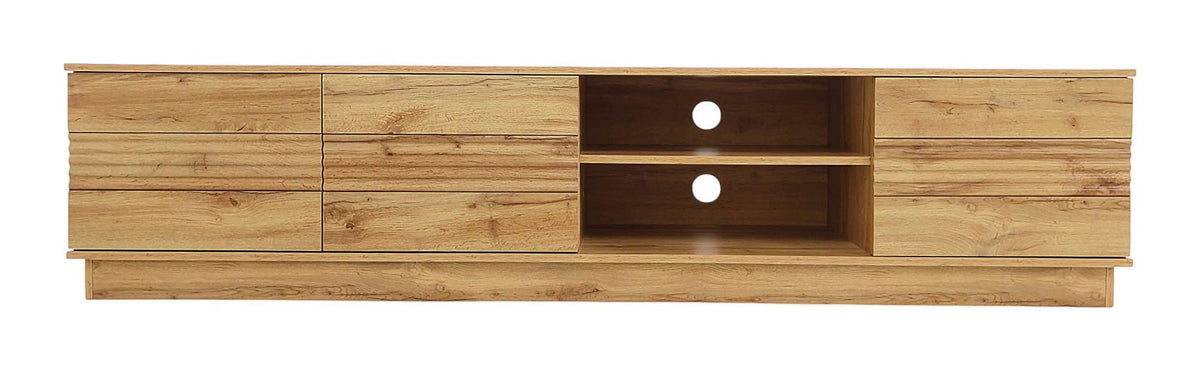 Toro Lowboard 3 Door Open Shelf, view 3