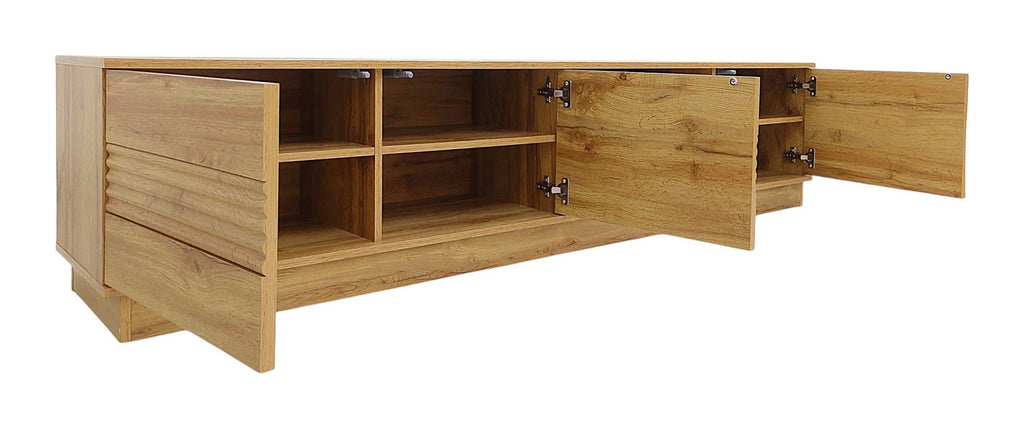 Toro Lowboard 3 Door Open Shelf, view 4
