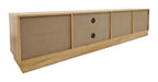 Toro Lowboard 3 Door Open Shelf, view 5