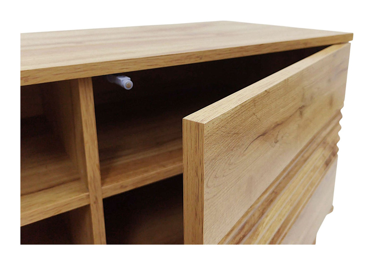 Toro Lowboard 3 Door Open Shelf, view 7