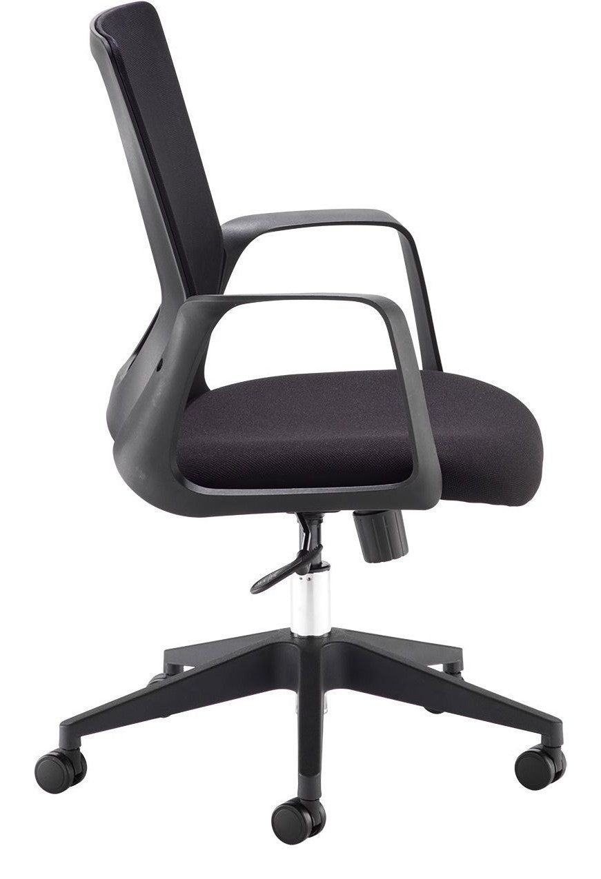 Toto Mesh Operator Chair in black from the side
