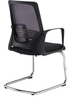 Toto Mesh Visitor Chair in black from the back
