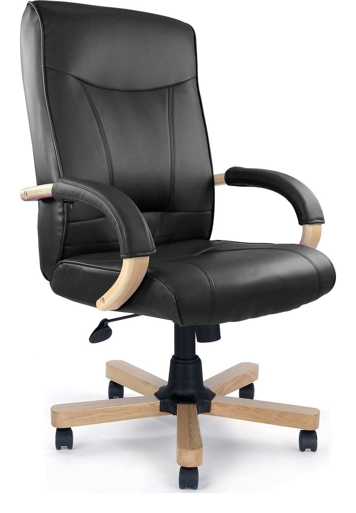 Troon High Back Leather Executive Chair in black