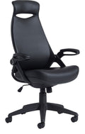 Tuscan Faux Leather Executive Chair in black