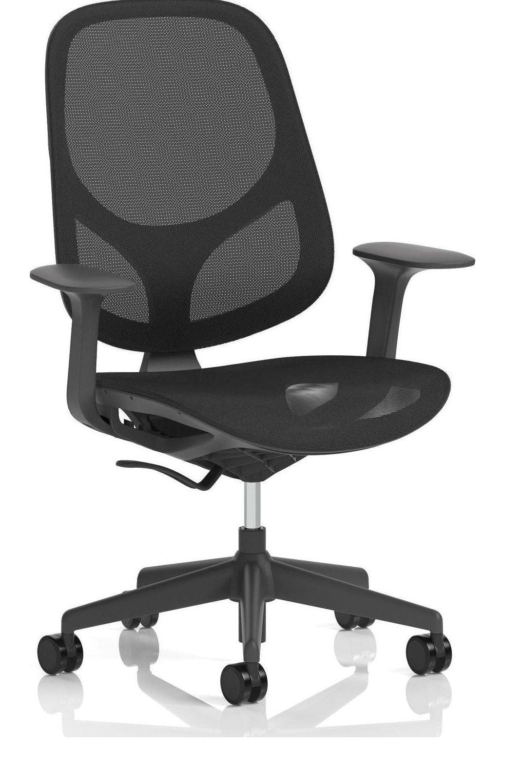 Tutti Mesh Medium Back Task Operator Chair, black