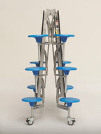 Twelve Seat Rectangular Mobile Folding Table