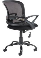 Tyler Mesh Task Chair in black from the back