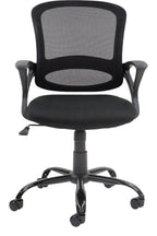Tyler Mesh Task Chair in black from the front