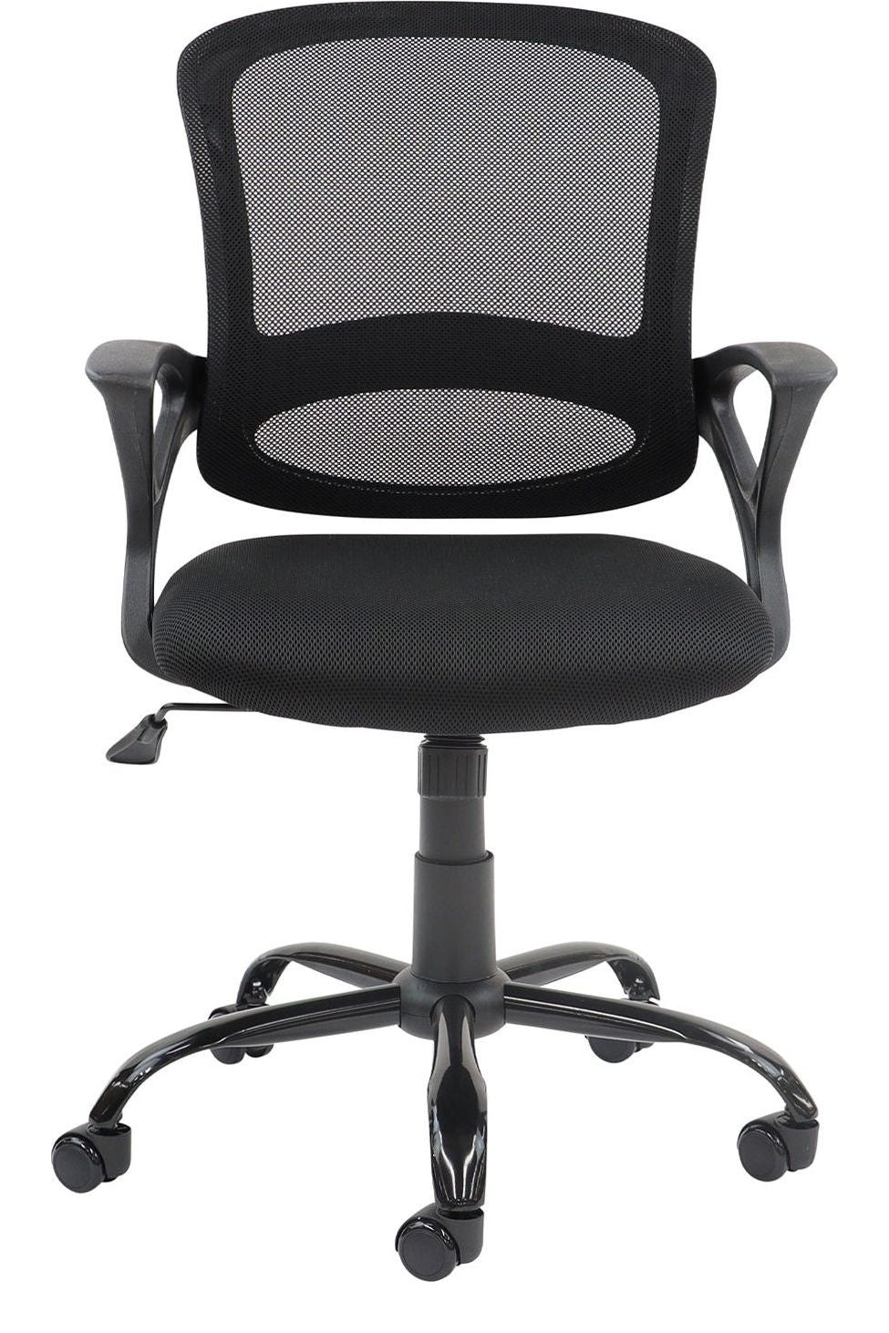 Tyler Mesh Task Chair in black from the front