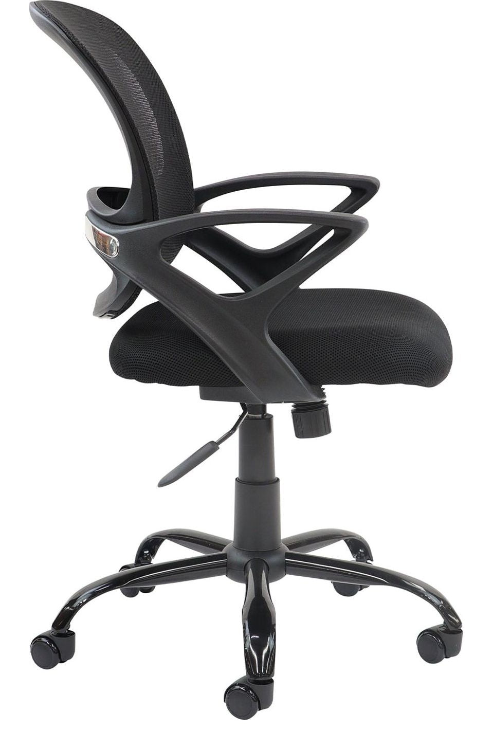 Tyler Mesh Task Chair in black from the side