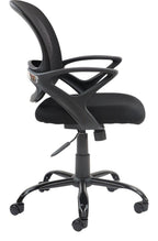 Tyler Mesh Task Chair in black from the side