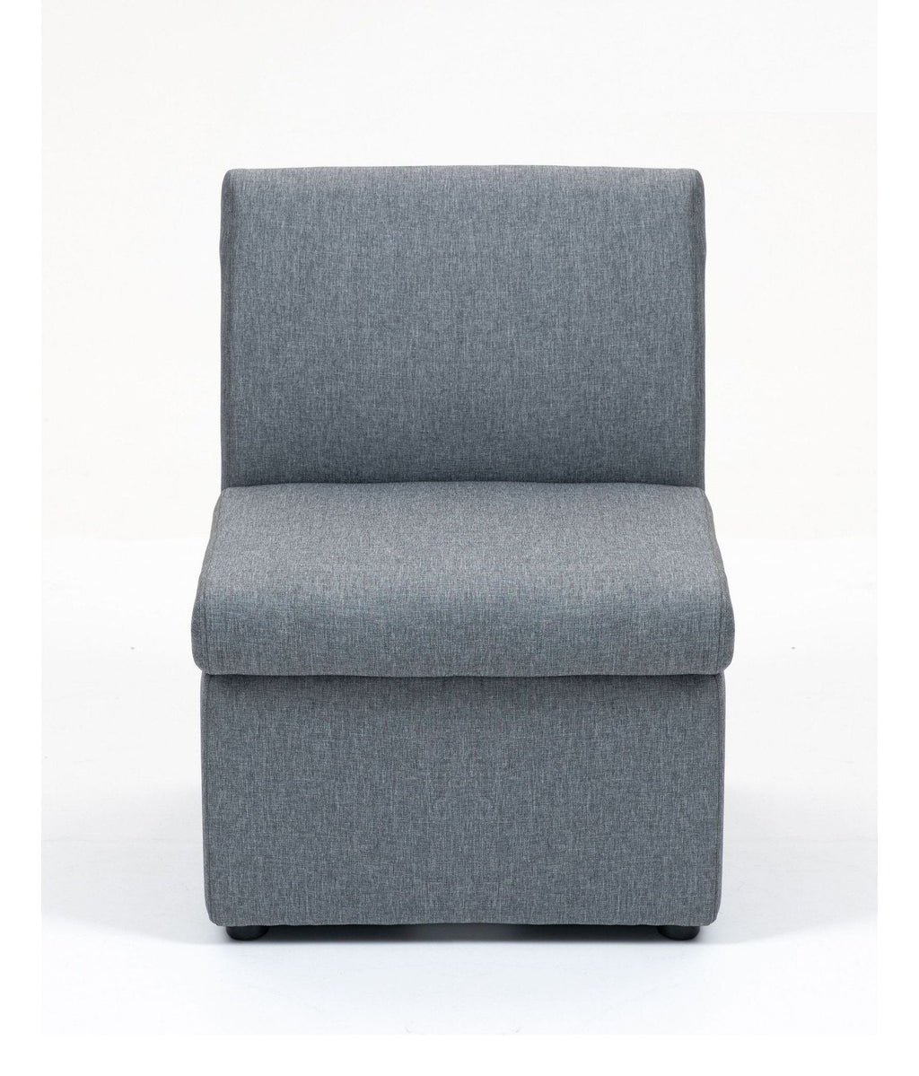 Una Modular Reception Seating, smoke grey